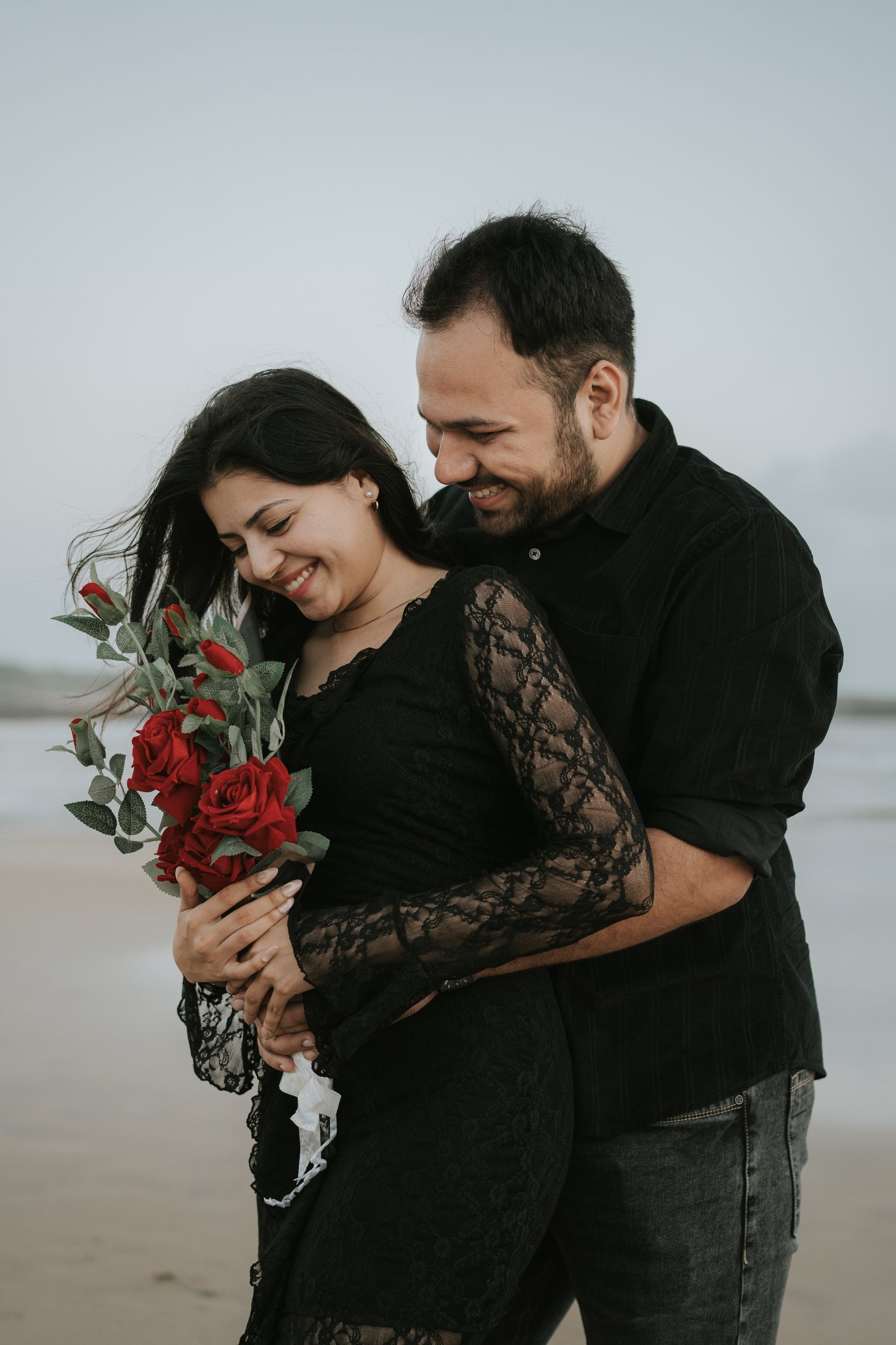 Private marriage proposal celebration at Diu Beach