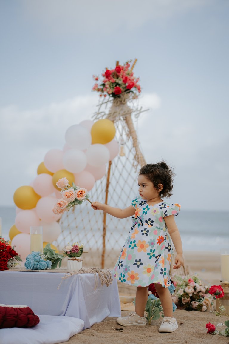 Birthday beach setup in Diu by Memories by TK Solanki
