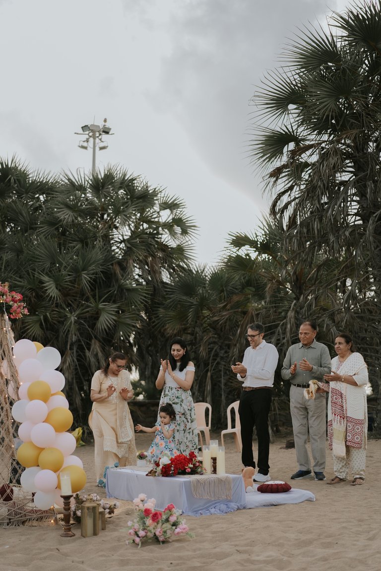 Beach celebration planning by Memories by TK Solanki