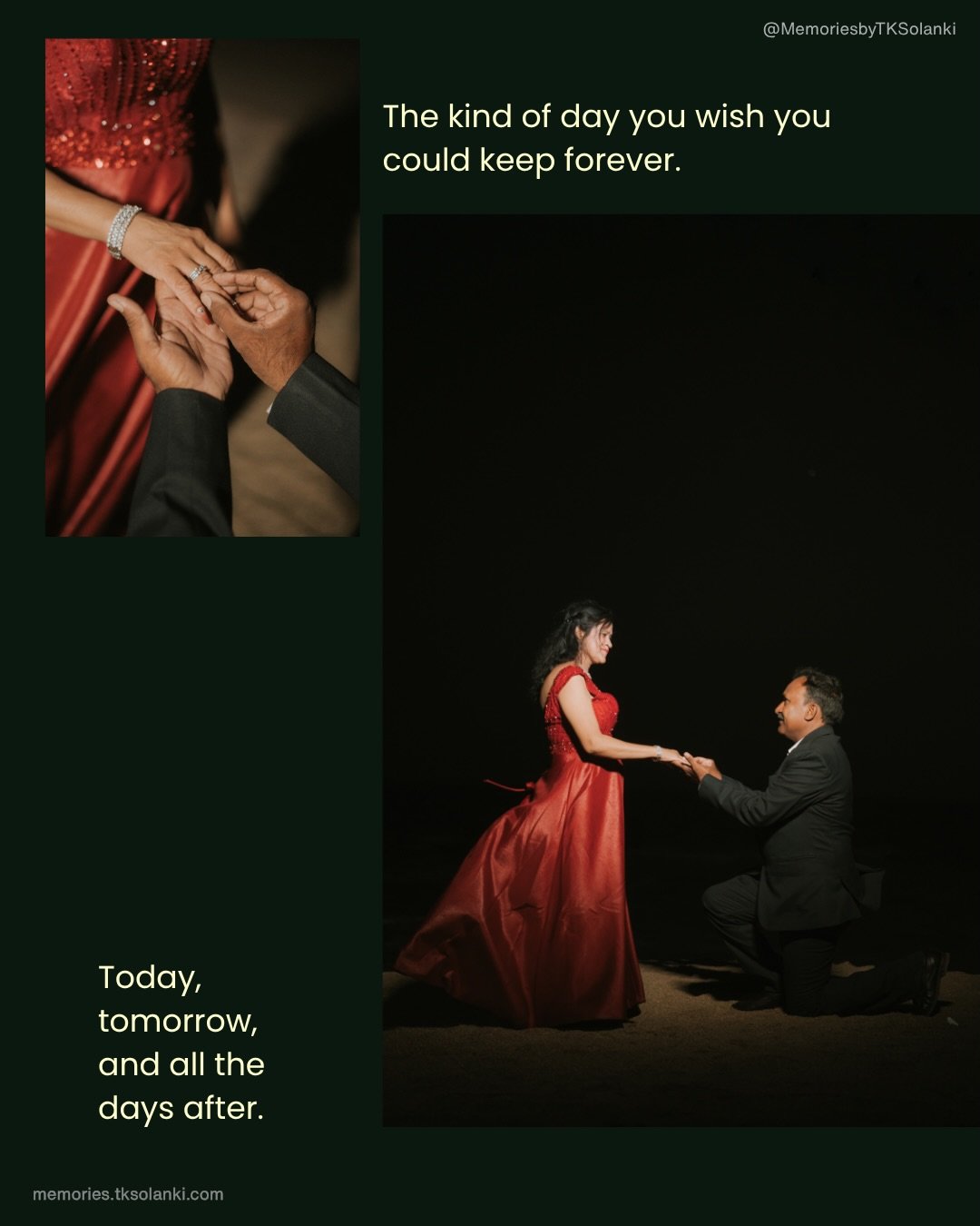 Anniversary portfolio photograph by Memories by TK Solanki