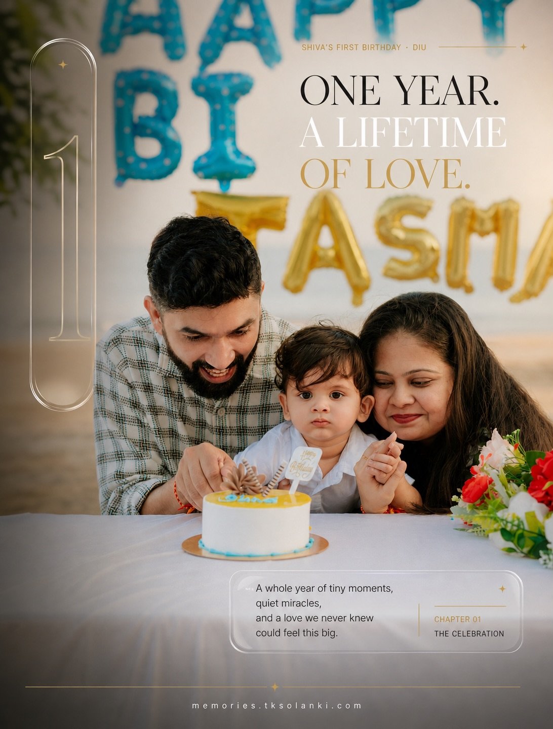 Family birthday portfolio photograph by Memories by TK Solanki