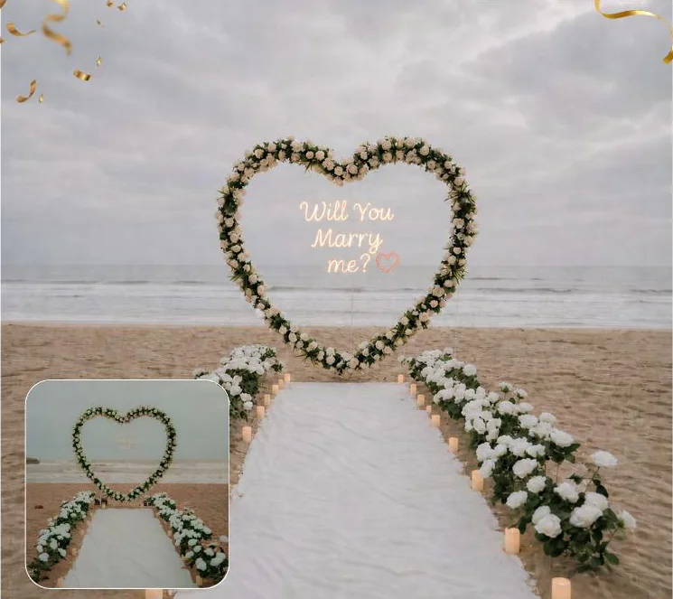 Forever Begins by the Sea proposal setup in Diu