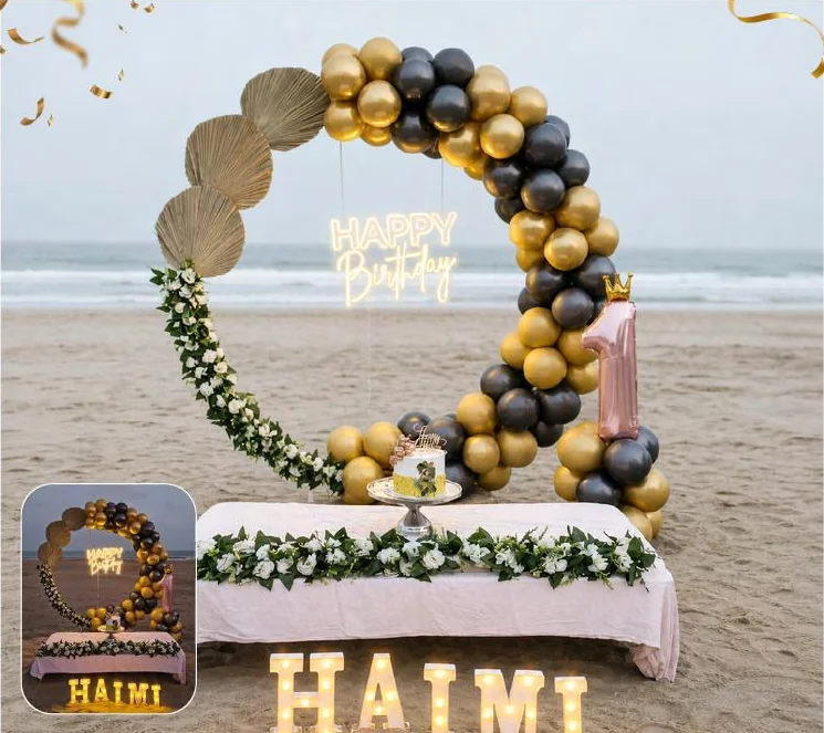 Royal First Birthday setup in Diu